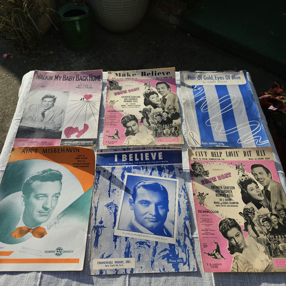 46 Vintage Sheet Music